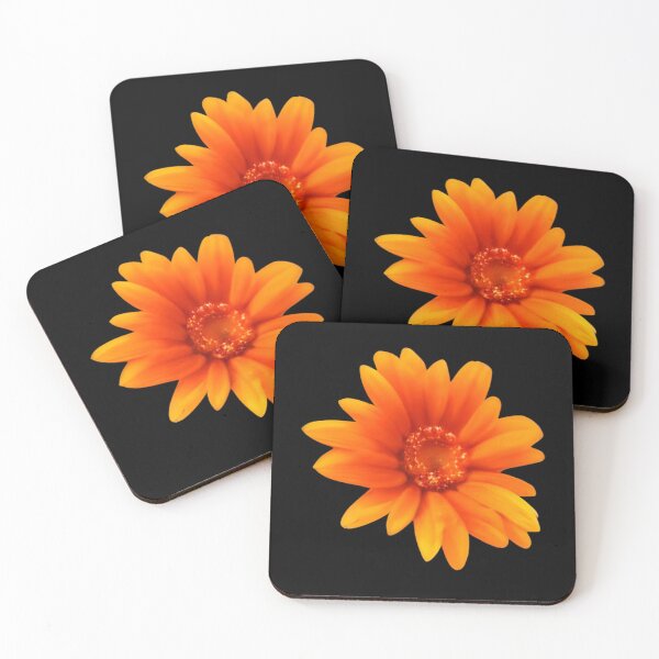Artikelvorschau, Orangefarbene Blumentapete entworfen und verkauft von gramizzia.