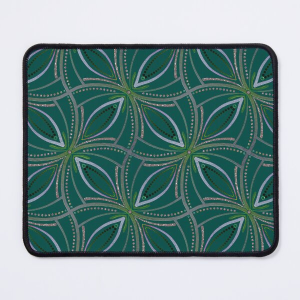 Item preview, Green Monochrome Metallic Geometric designed and sold by Jane Izzy Designs.