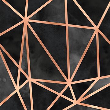 Artwork thumbnail, Black and Copper Geo by Blue-Banana