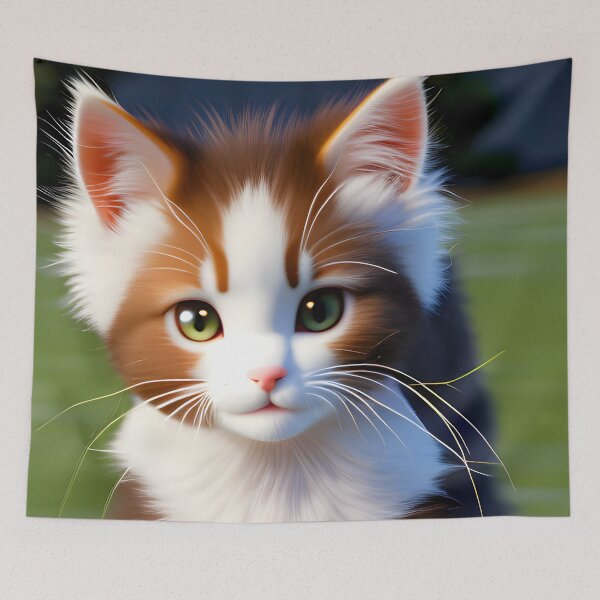 Item preview, Cat in the Garden - Modern Digital Art designed and sold by Ai-michiart.