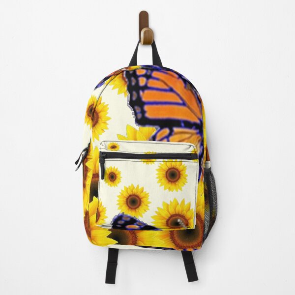 Item preview, MONARCH BUTTERFLY SUNFLOWER PATTERN YELLOW ART designed and sold by sharlesart.