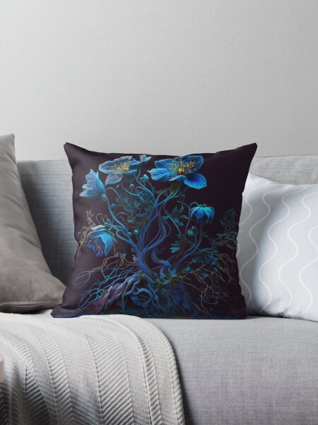 Item preview, Blue Luminous Flowers  designed and sold by forwardthinker.
