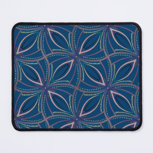 Item preview, Blue Pink Metallic Geometric designed and sold by Jane Izzy Designs.