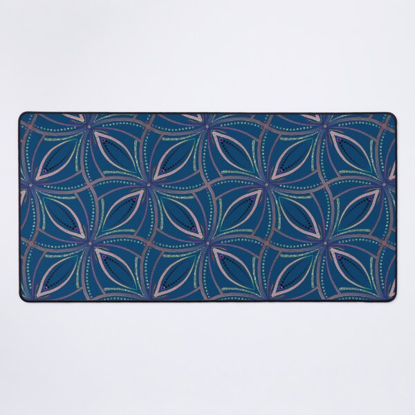 Item preview, Blue Pink Metallic Geometric designed and sold by Jane Izzy Designs.