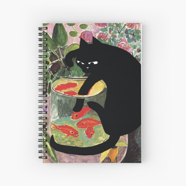 matisse's goldfish and a cat Spiral Notebook