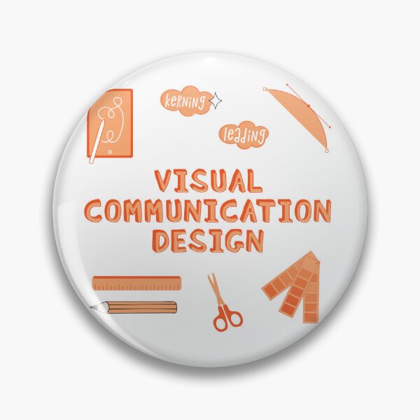 Item preview, Light Orange Visual Communication Design School Subject Sticker Pack designed and sold by The-Goods.