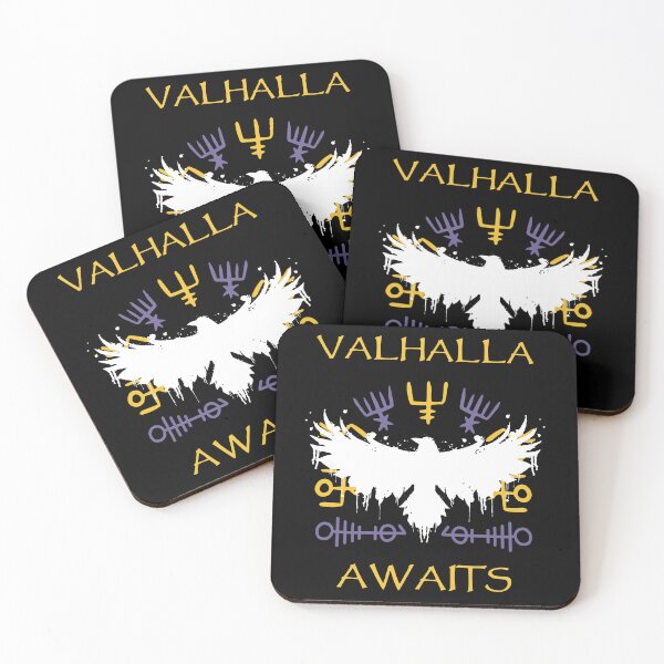 Item preview,  Valhalla Awaits - Yellow Purple Viking Raven designed and sold by Georgy09.