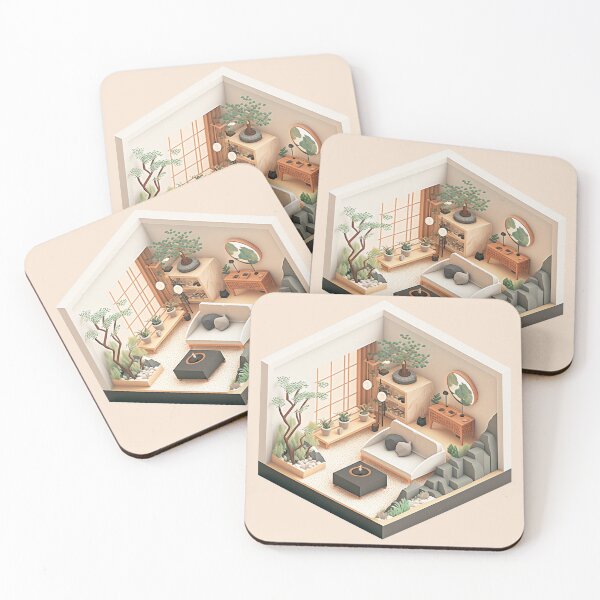Item preview, Zen Retreat, Isometric Room designed and sold by Slice-Of.