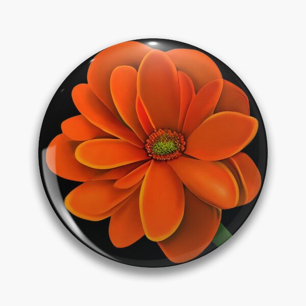 Item preview, Orange flower artwork designed and sold by gramizzia.