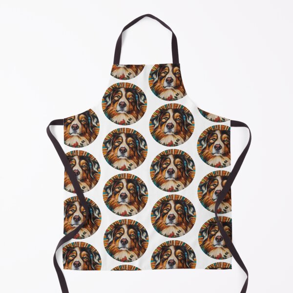 Item preview, Australian Shepherd dog Mucha style aussie designed and sold by Oohshinythings.
