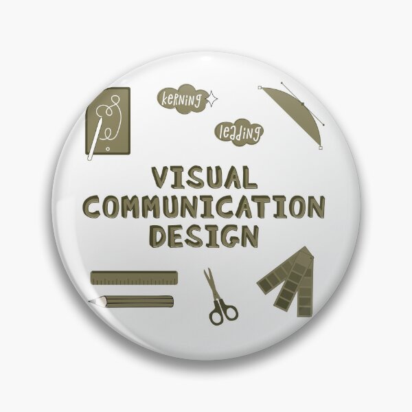 Item preview, Olive Green Visual Communication Design School Subject Sticker Pack designed and sold by The-Goods.