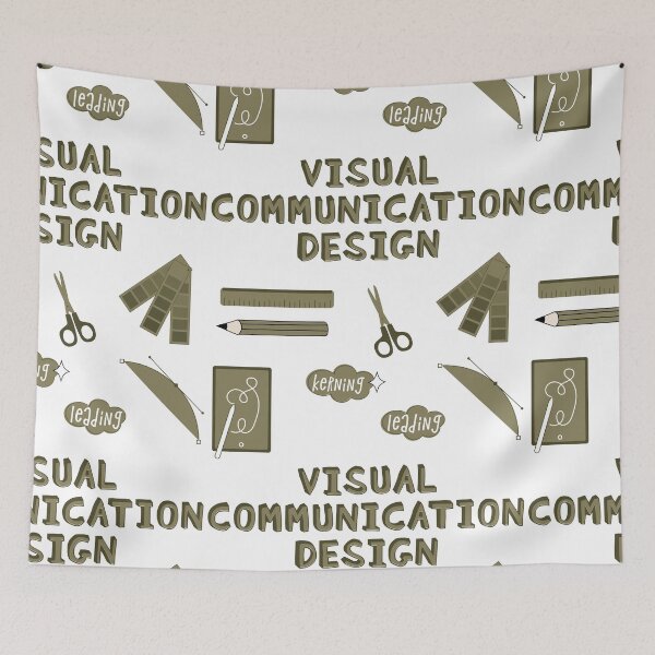 Item preview, Olive Green Visual Communication Design School Subject Sticker Pack designed and sold by The-Goods.