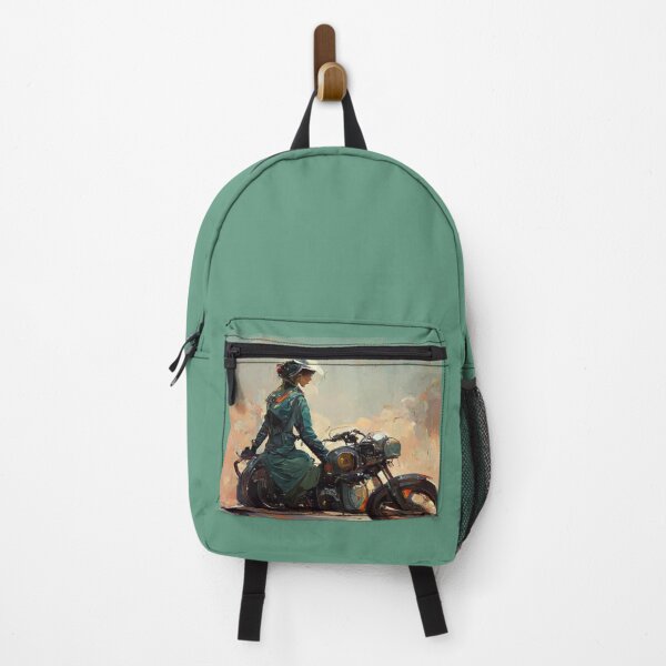 Item preview, Girl on a motorcycle designed and sold by CatCoconut-Art.