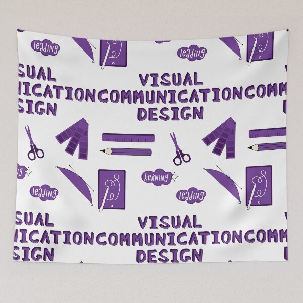 Item preview, Purple Visual Communication Design School Subject Sticker Pack designed and sold by The-Goods.