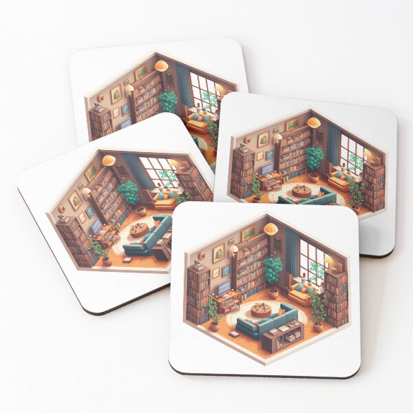 Item preview, Book Nook, Isometric Room designed and sold by Slice-Of.