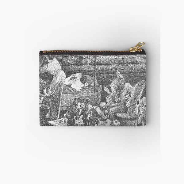 Item preview, Theodor Kittelsen Troll and troll cubs with man who reaches for gun designed and sold by TeeARTHY.