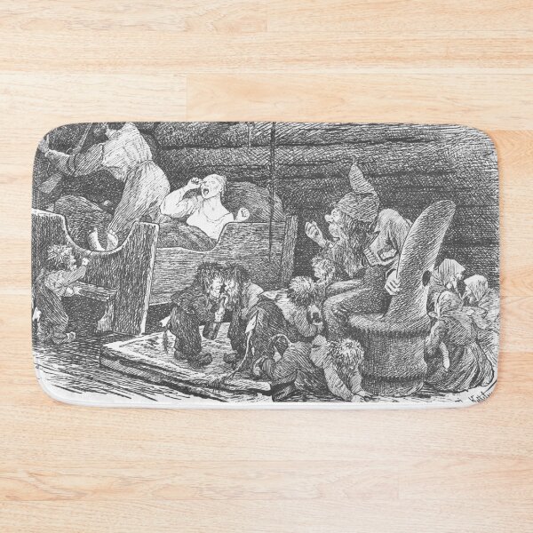 Item preview, Theodor Kittelsen Troll and troll cubs with man who reaches for gun designed and sold by TeeARTHY.