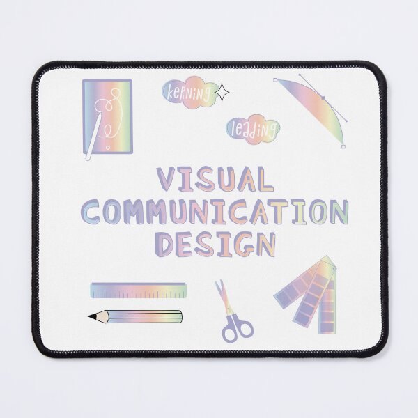 Item preview, Pastel Rainbow Visual Communication Design School Subject Sticker Pack designed and sold by The-Goods.