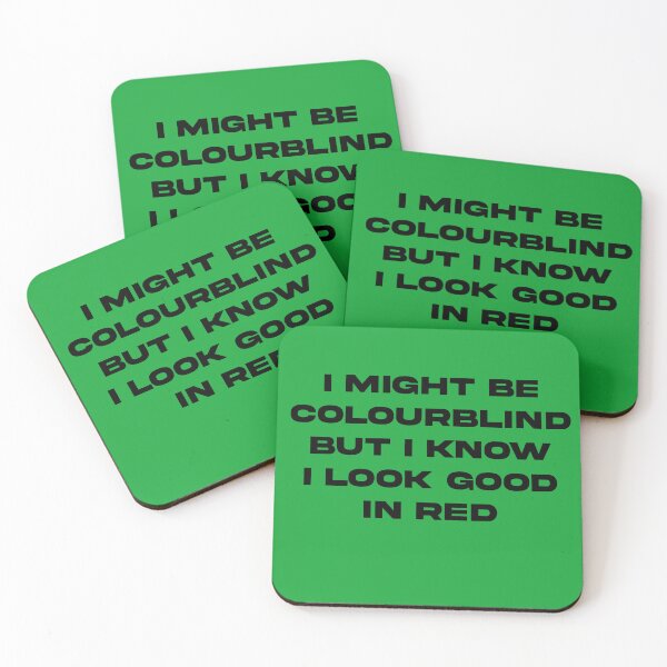 Item preview, I Might Be Colourblind Red designed and sold by EffingArt.