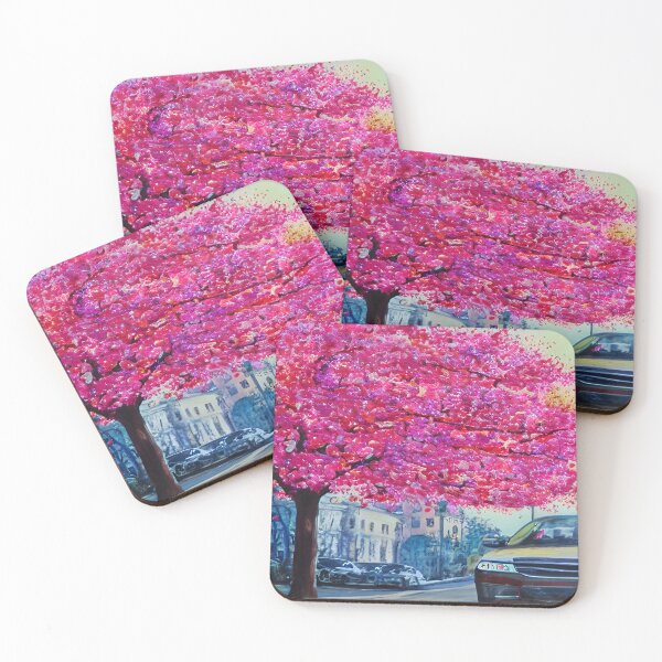 Item preview, Blooming Tree Art, City Landscape, Flovering Tree Art designed and sold by viewgraphics.
