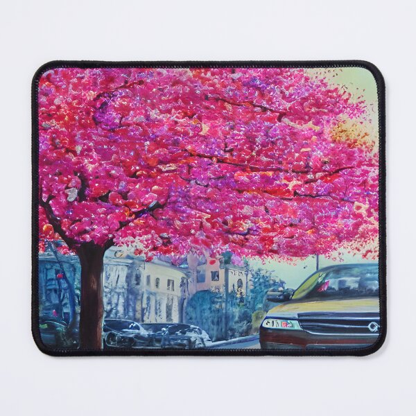 Item preview, Blooming Tree Art, City Landscape, Flovering Tree Art designed and sold by viewgraphics.
