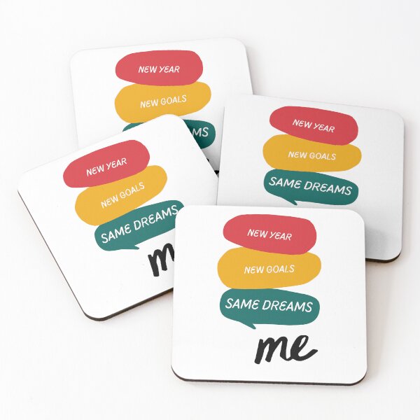 Item preview, New Year, New Goals, Same Dreams - New Year Collection With Funny and Motivational Quotes designed and sold by JakNJill.