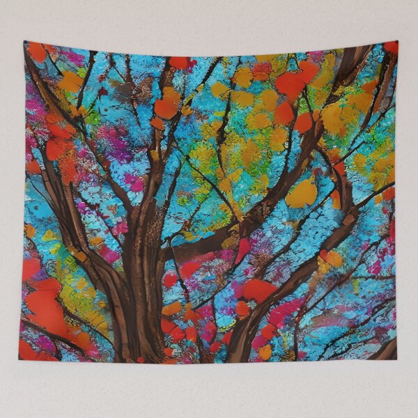 Item preview, Blooming Tree Art, City Landscape, Flovering Tree Art designed and sold by viewgraphics.