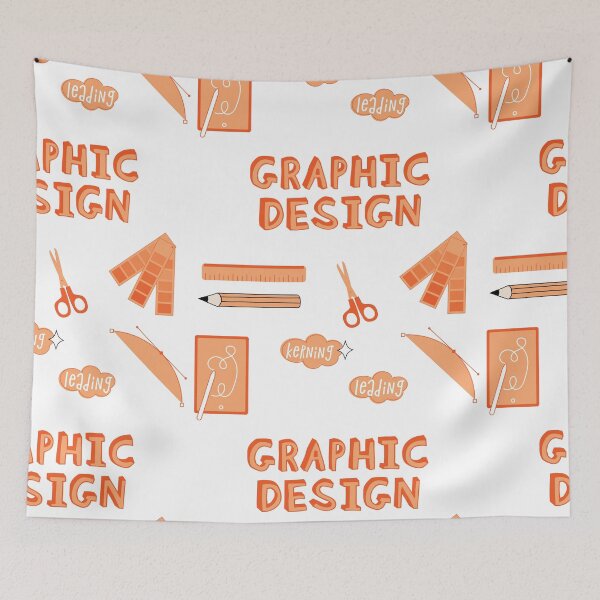 Item preview, Light Orange Graphic Design School Subject Sticker Pack designed and sold by The-Goods.