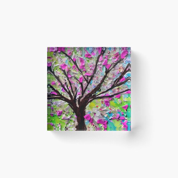 Item preview, Blooming Tree Art, City Landscape, Flovering Tree Art designed and sold by viewgraphics.