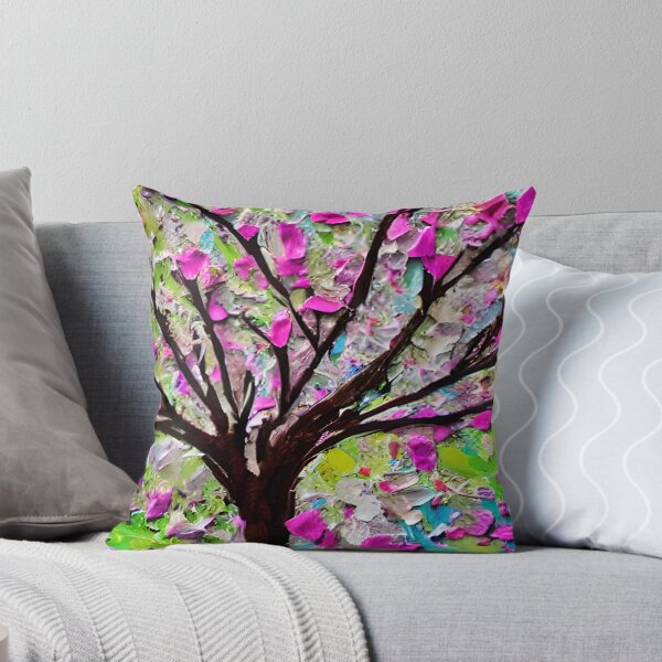 Item preview, Blooming Tree Art, City Landscape, Flovering Tree Art designed and sold by viewgraphics.