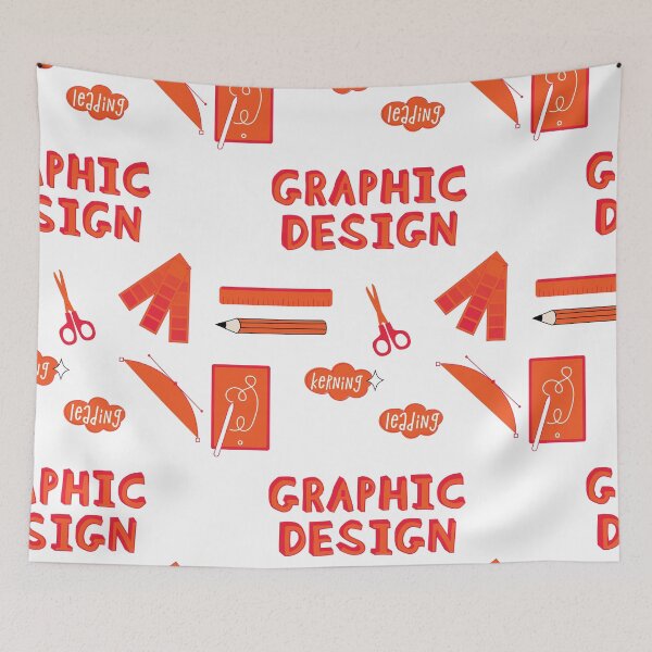 Item preview, Orange Graphic Design School Subject Sticker Pack designed and sold by The-Goods.