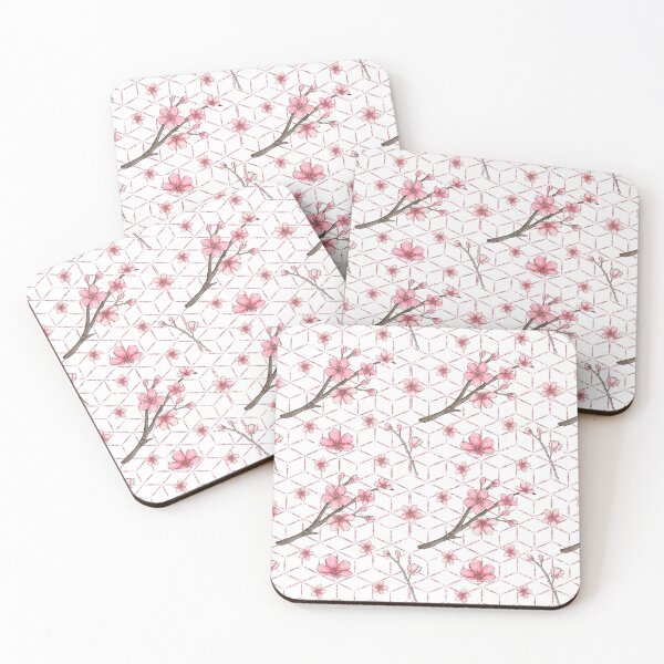 Item preview,  Falling Sakura Cherry Blossom Branches Pattern designed and sold by PRINYOS.