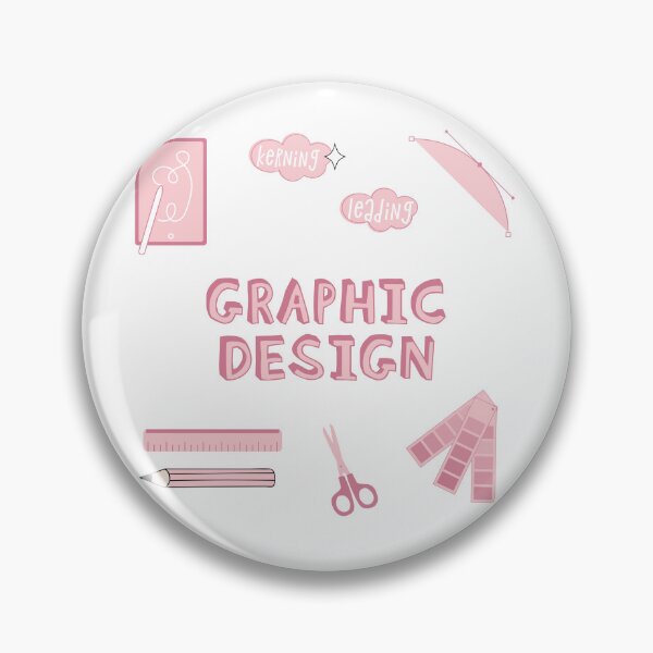 Item preview, Pink Graphic Design School Subject Sticker Pack designed and sold by The-Goods.