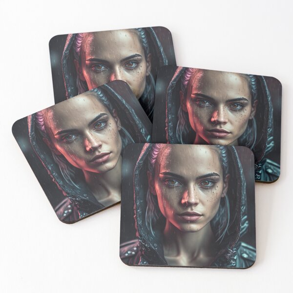 Item preview, Hooded young woman in the rain designed and sold by Rob-Son.