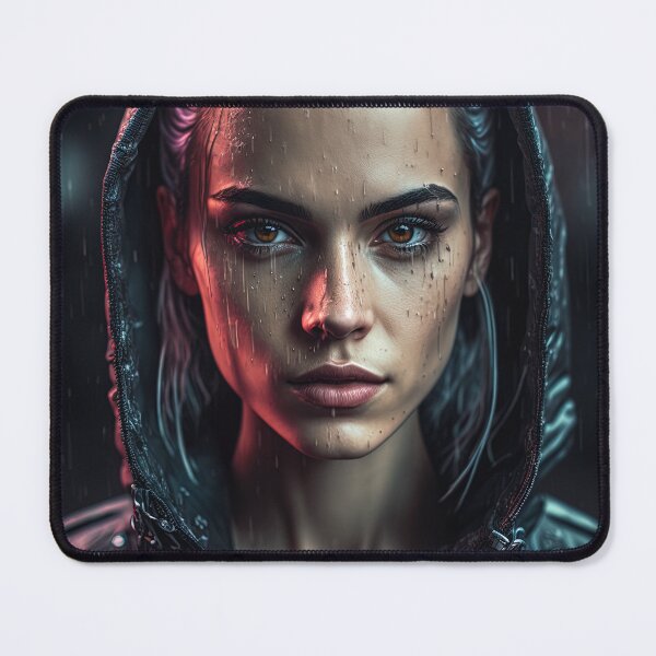 Item preview, Hooded young woman in the rain designed and sold by Rob-Son.