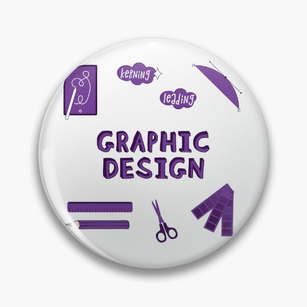 Item preview, Purple Graphic Design School Subject Sticker Pack designed and sold by The-Goods.