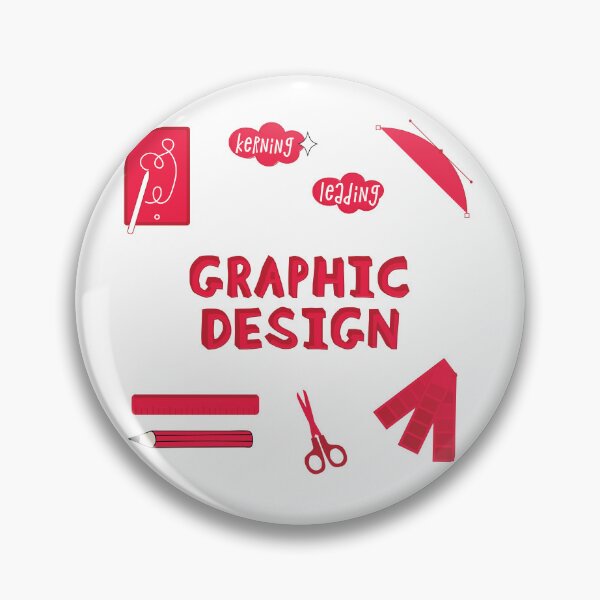 Item preview, Red Graphic Design School Subject Sticker Pack designed and sold by The-Goods.