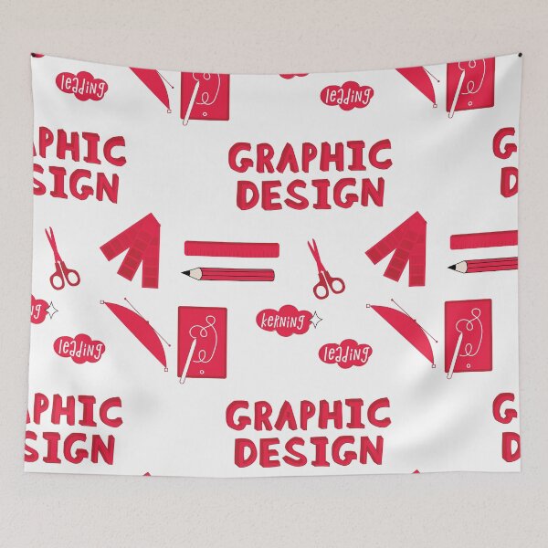 Item preview, Red Graphic Design School Subject Sticker Pack designed and sold by The-Goods.