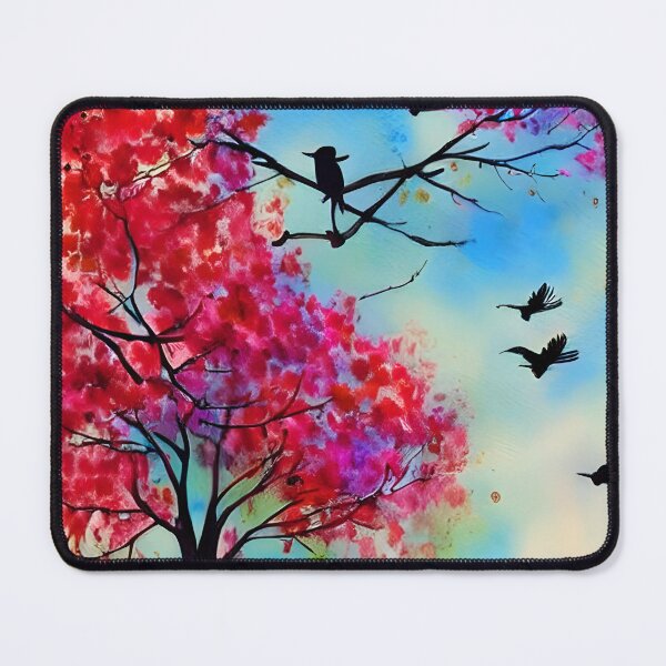 Item preview, Blooming Tree Art, City Landscape, Flovering Tree Art designed and sold by viewgraphics.