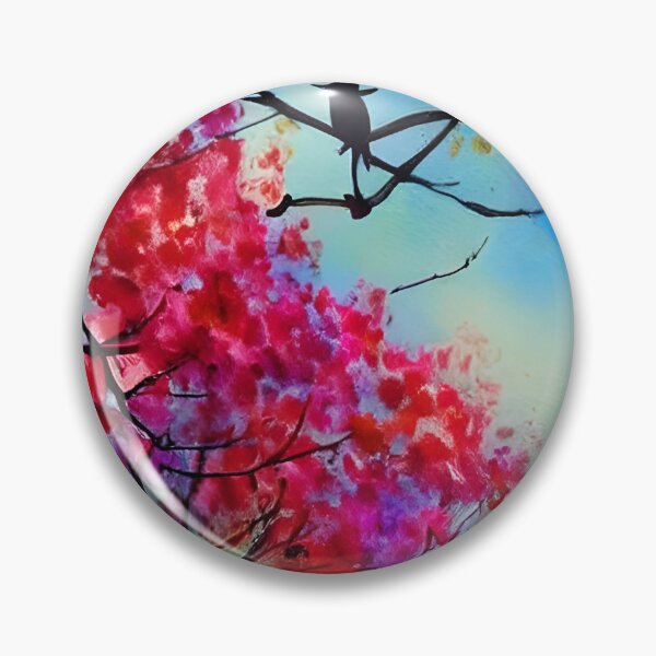 Item preview, Blooming Tree Art, City Landscape, Flovering Tree Art designed and sold by viewgraphics.