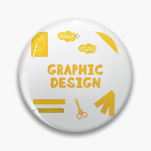 Item preview, Yellow Graphic Design School Subject Sticker Pack designed and sold by The-Goods.