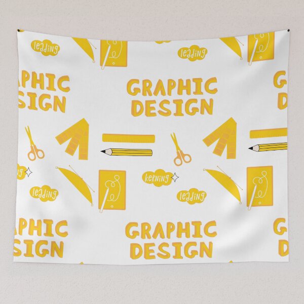 Item preview, Yellow Graphic Design School Subject Sticker Pack designed and sold by The-Goods.