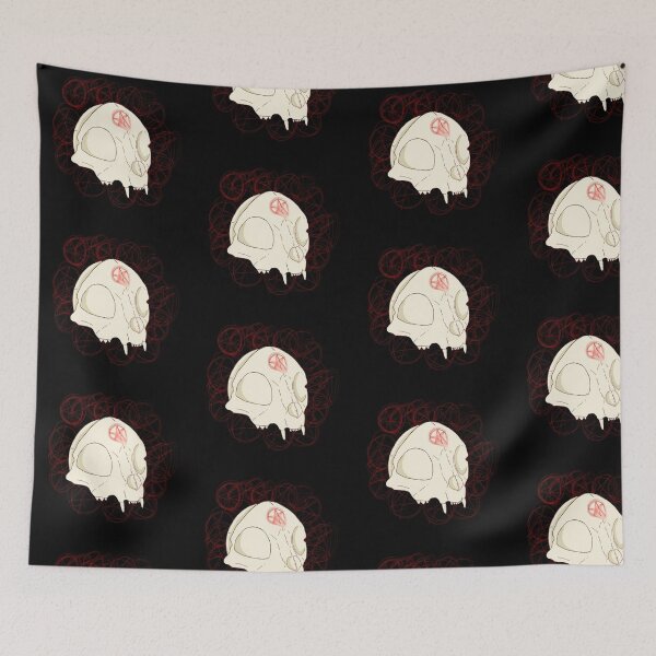 Item preview, satanic cat skull designed and sold by rinkarrisart.