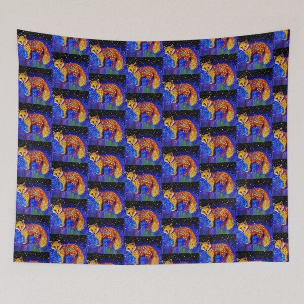 Item preview, Galaxy starry night fox designed and sold by Oohshinythings.