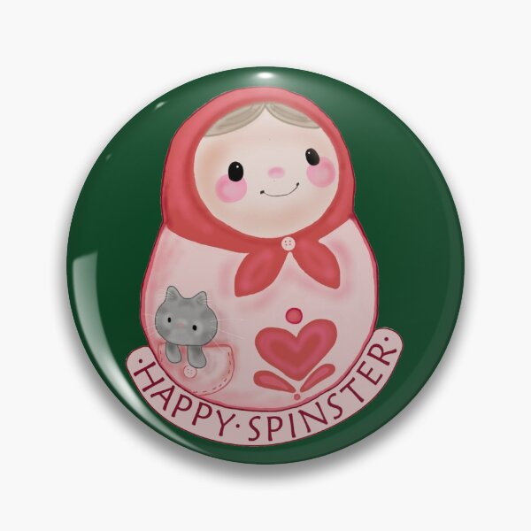 Item preview, Happy Spinster designed and sold by Binxceramic.