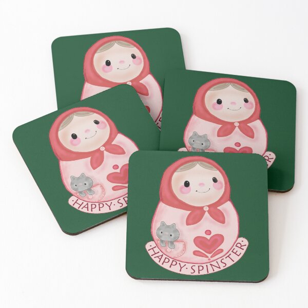Item preview, Happy Spinster designed and sold by Binxceramic.