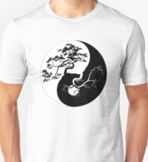 Yin and Yang Boho Trees Yin Yang Symbol for Balance and Harmony Unisex T-Shirt