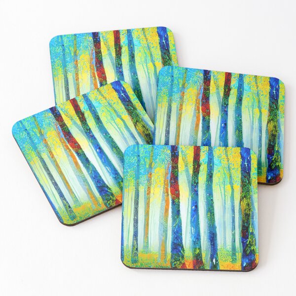 Item preview, Arte de cielo azul y bosque colorido, arte de empaste designed and sold by viewgraphics.