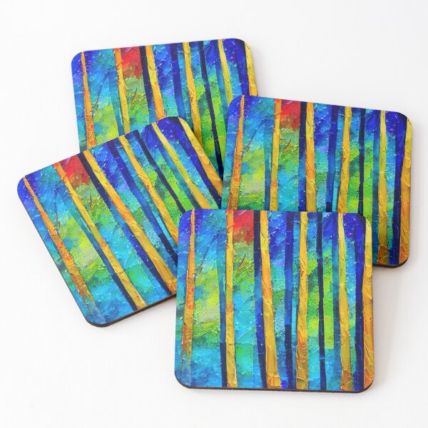 Item preview, Arte de cielo azul y bosque colorido, arte de empaste designed and sold by viewgraphics.