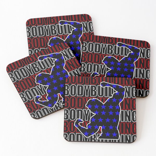 Aperçu de l'œuvre Musculation USA Drapeau, fitness créée et vendue par might-clothing.